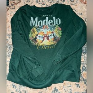 ModelCo Dark Green Crewneck Sweater